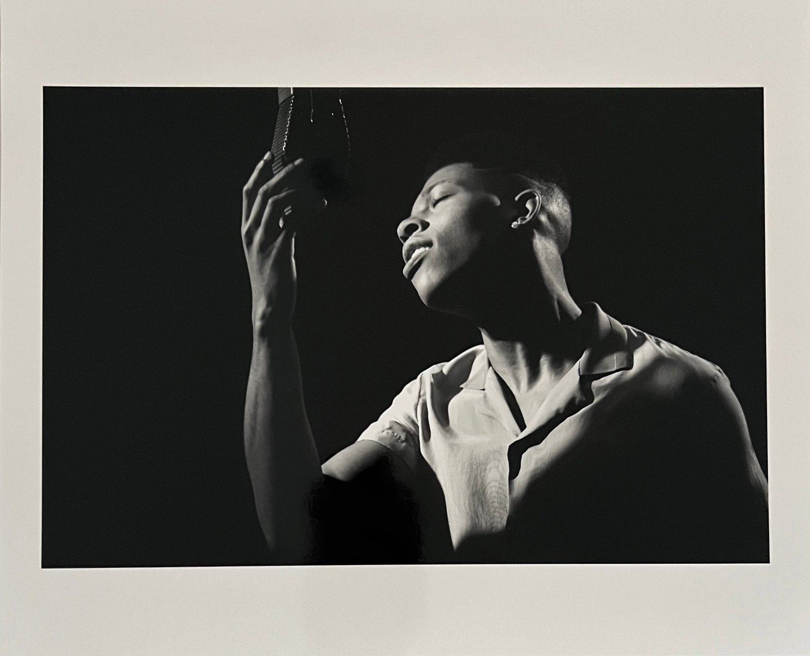 Rene & Radka-photograph- limited edition proof. Singer in front of mic.: Rena & Radka (Rene Hallen - Germany / Radka Leitmeritz -Czech Rep) Limited Edition proof. Singer in front of a mic. Exhibitions in Paris, Slovakia, Italy, NY. 2010 National Museum of Photography in Fl