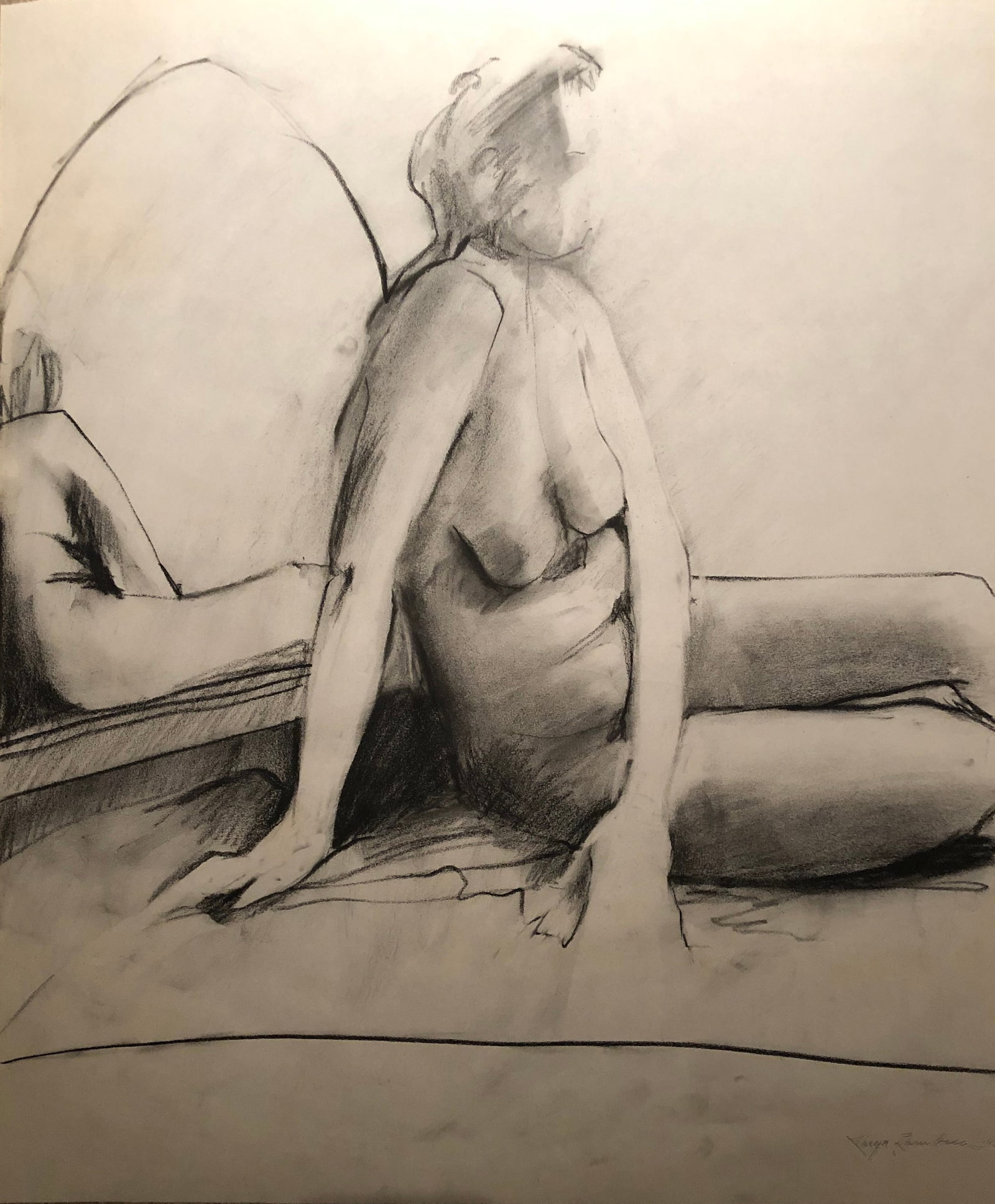 Karyn Zarubica Mid Century Mix Medium: Karyn Zarubica Type: Watercolor, Ink, Print Mix Medium Signed/Dated 1971 Dimension: 21 x 19 Provenance: Acquired direct from the artist family.