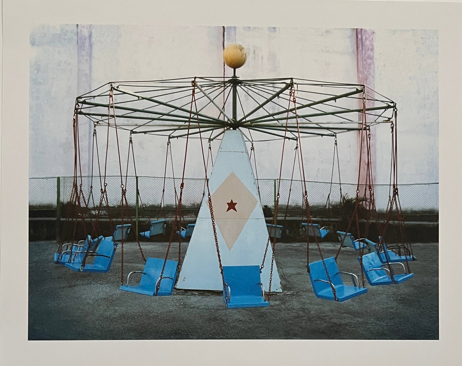 Rene & Radka - photograph - Vintage Amusement Park ride: Rena & Radka (Rene Hallen - Germany / Radka Leitmeritz -Czech Rep) Limited Edition proof. Vintage Amusement Park Ride. Exhibitions in Paris, Slovakia, Italy, NY. 2010 National Museum of Photography in