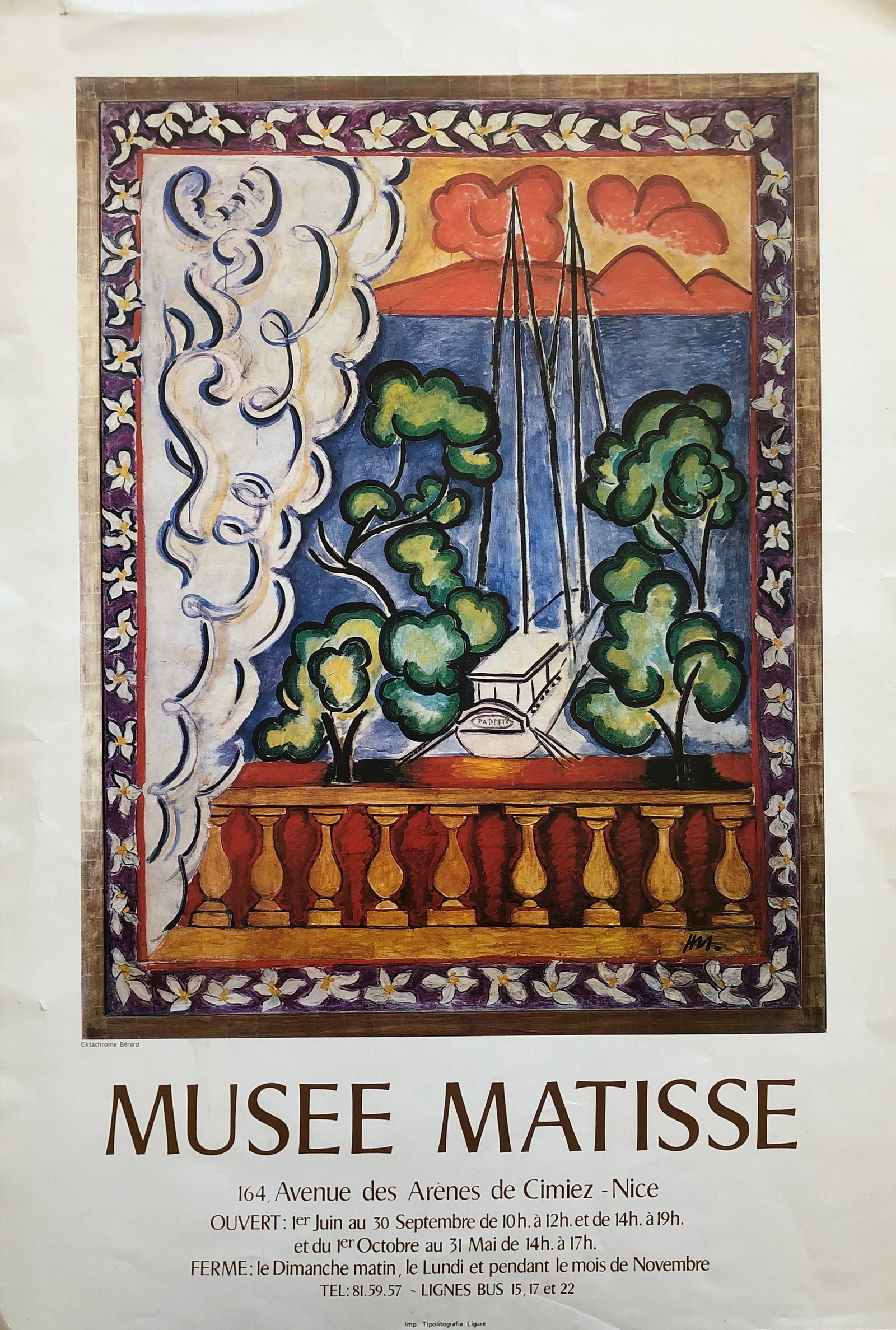Musee Matisse Exhibition Poster 1980 (1 of 3)