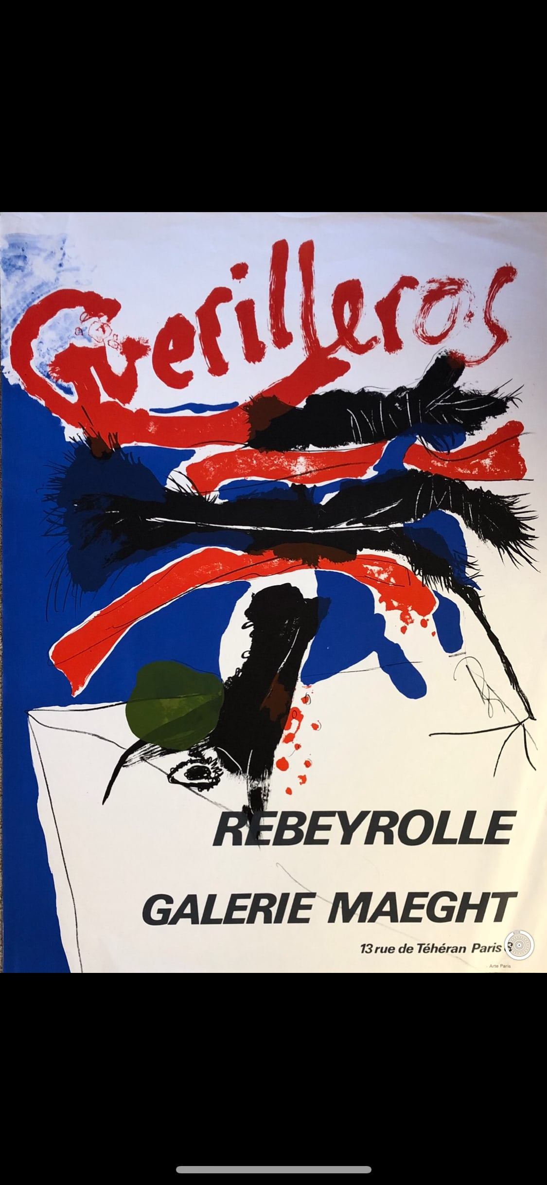 Paul Rebeyrolle - Galerie Maeght 1969 lithograph (1 of 1)