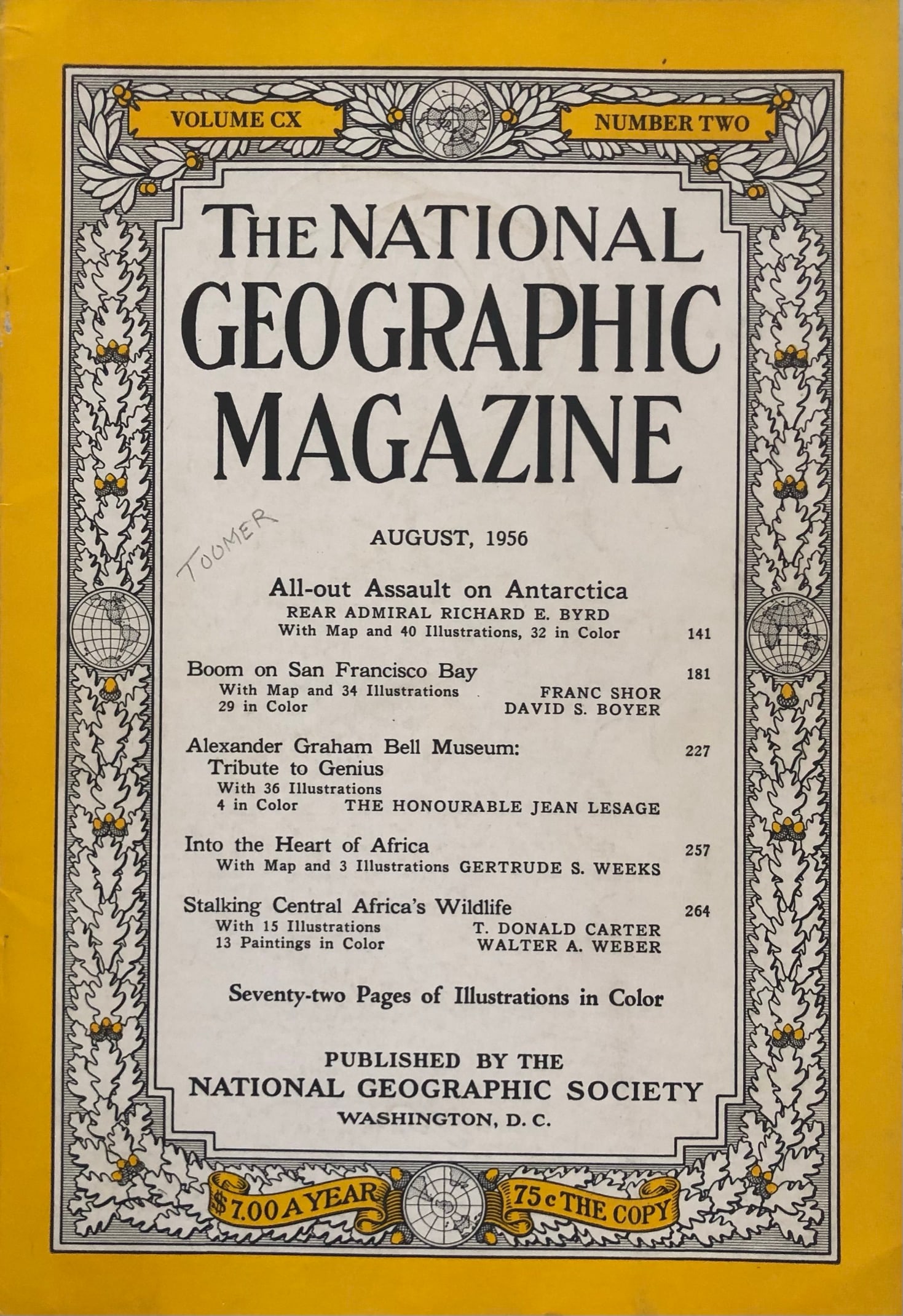 National Geographic 1956: National Geographic - Aug 1956