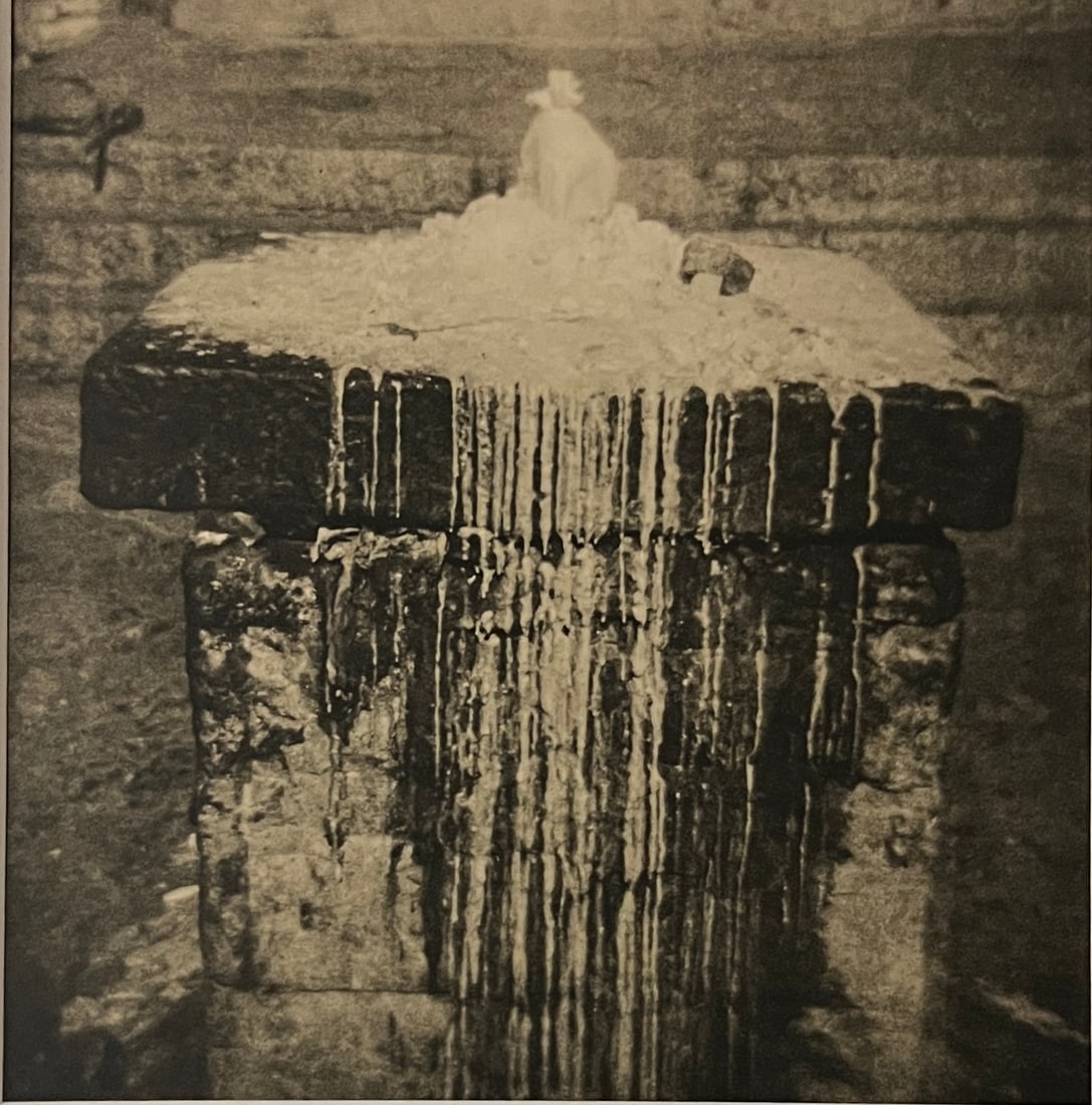 Photographic Gravure 1/5 signed - Hindu Shiva Lingam- Nepal: Hindu Shiva Lingam, Nepal. Edition 1/5 signed and titled verso. 10 x 10. Mat: 16.26 x 16.- original fine art photopolymer gravure produced by the artist. Each print is hand printed and individually wo