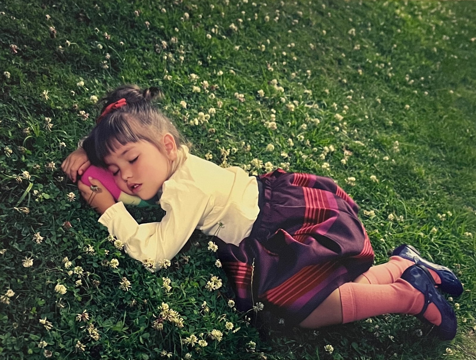 Rene & Radka Limited Edition AP print- Young girl resting in a green meadow.: Rena & Radka (Rene Hallen - Germany / Radka Leitmeritz -Czech Rep) Limited Edition proof. Young girl resting in a green meadow. Exhibitions in Paris, Slovakia, Italy, NY. 2010 National Museum of Photo