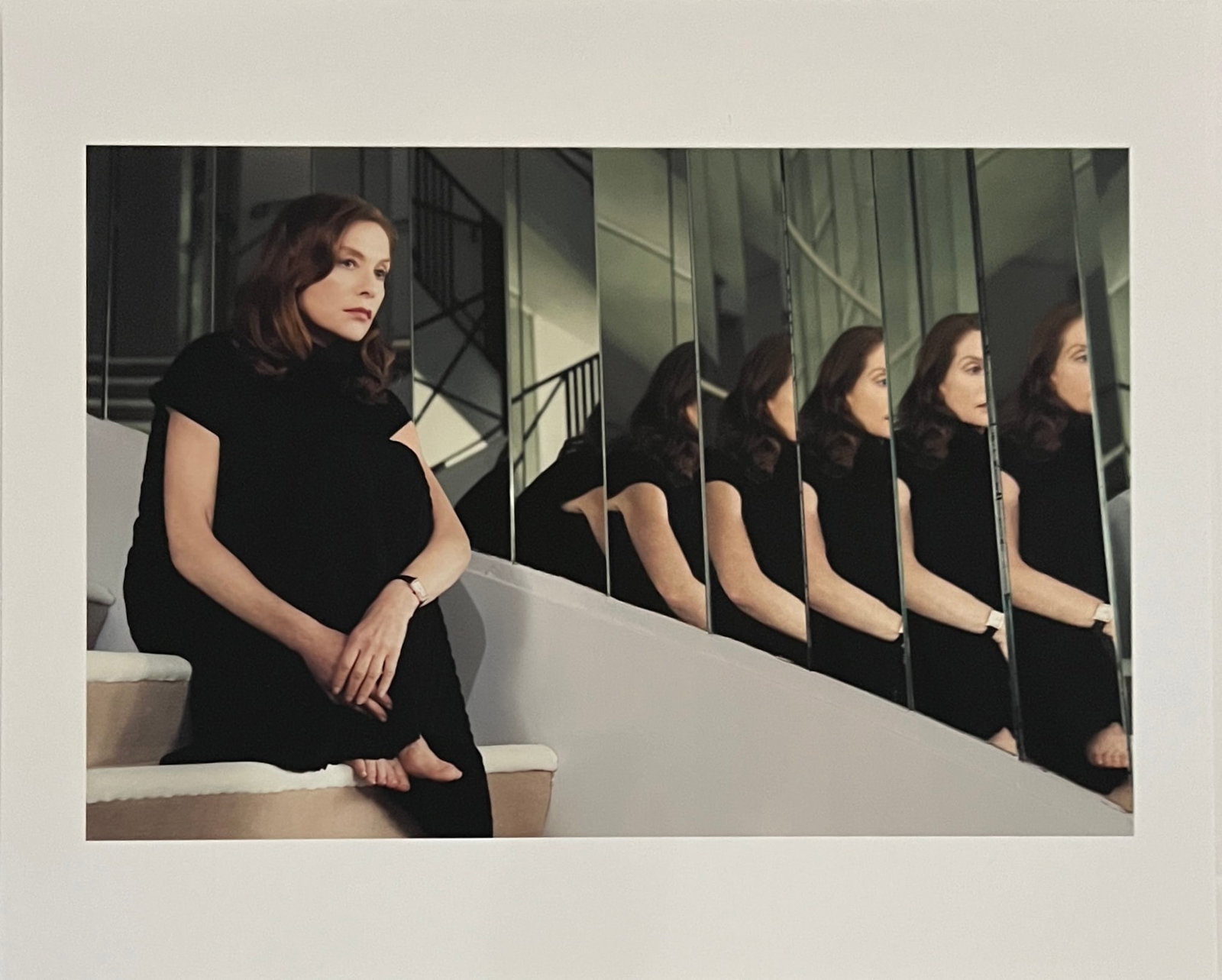 Rene & Radka -Limited Edition AP print - Redhead in black sitting by a mirror: Rena & Radka (Rene Hallen - Germany / Radka Leitmeritz -Czech Rep) Limited Edition proof. Redhead in black sitting by a mirror. Exhibitions in Paris, Slovakia, Italy, NY. 2010 National Museum of Photo