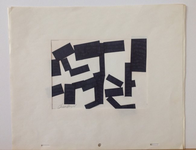 Jules Engel (1909 - 2003) Californian - Painting: Artist: Jules Engel (1909 - 2003) Title: Title in pencil Type: Ink marker / Brushed Ink Painting on Paper Signed in pencil. Dimension: 10.5 x 12.5" In 1945, Hazel Guggenheim (of the art patronage fami