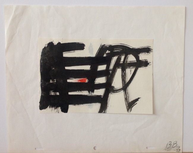 Jules Engel (1909 - 2003) Californian - Painting: Artist: Jules Engel (1909 - 2003) Title: Untitled Type: Ink marker / Brushed Ink Painting on Paper Not signed. Dimension: 10.5 x 12.5" In 1945, Hazel Guggenheim (of the art patronage family) arranged