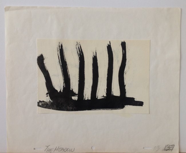 Jules Engel (1909 - 2003) Californian - Painting: Artist: Jules Engel (1909 - 2003) Title: Untitled Type: Ink marker / Brushed Ink Painting on Paper Not signed. Dimension: 10.5 x 12.5" In 1945, Hazel Guggenheim (of the art patronage family) arranged