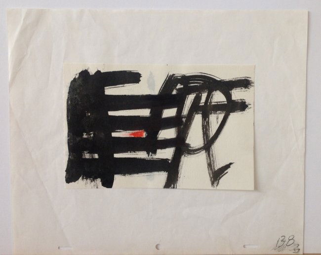 Jules Engel (1909 - 2003) Californian - Painting: Artist: Jules Engel (1909 - 2003) Title: Untitled Type: Ink marker / Brushed Ink Painting on Paper Not signed. Dimension: 10.5 x 12.5" In 1945, Hazel Guggenheim (of the art patronage family) arranged