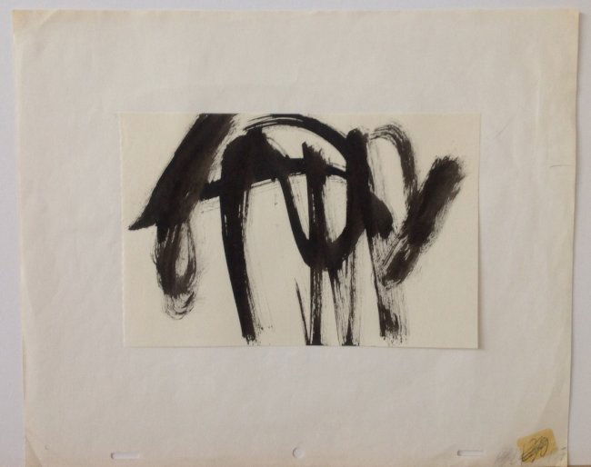 Jules Engel (1909 - 2003) Californian - Painting: Artist: Jules Engel (1909 - 2003) Title: Untitled Type: Ink marker / Brushed Ink Painting on Paper Not signed. Dimension: 10.5 x 12.5" In 1945, Hazel Guggenheim (of the art patronage family) arranged