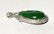 GIA Chinese Natural Carved Green Jade Pendant - 2