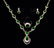 GIA Chinese Jadeite Jade Ring, Earrings, & Necklace Set