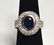14k White Gold Sapphire Lady's Ring