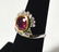 18k White & Yellow Ruby & Diamond Ladies Ring - 2