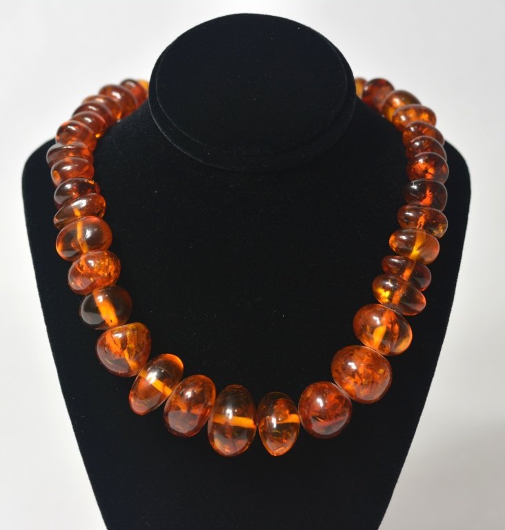 Old Natural Amber Necklace (1 of 5)