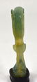 Natural Green Jade Carving Bird W Wood Stand - 5