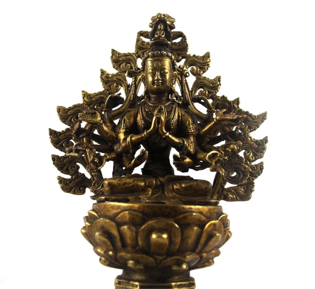 Chinese Gilt Bronze Buddha Figure Qing Dynasty (1 of 9)