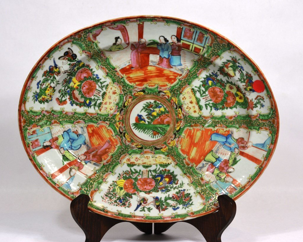Large Chinese Famille Rose Medallion Charger (1 of 5)