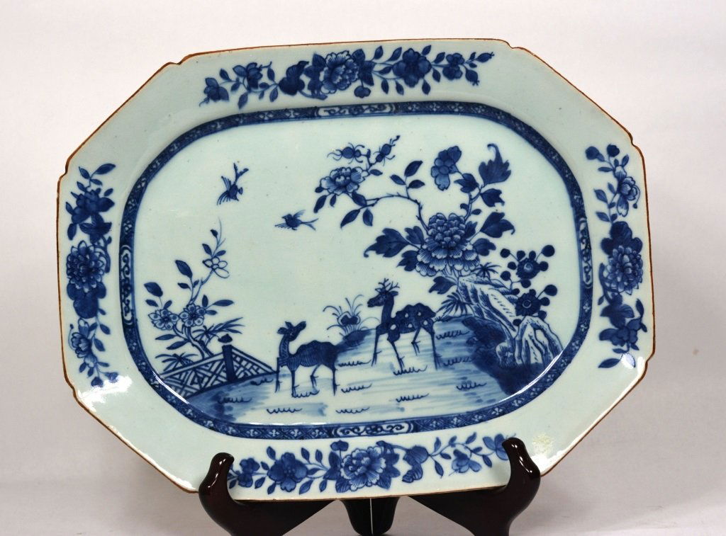 18th Century Blue & White QianLong Export Charger (1 of 8)