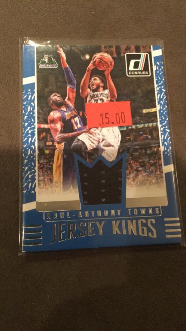 Carl Anthony towns 2016 17 Donruss jersey kings (1 of 3)