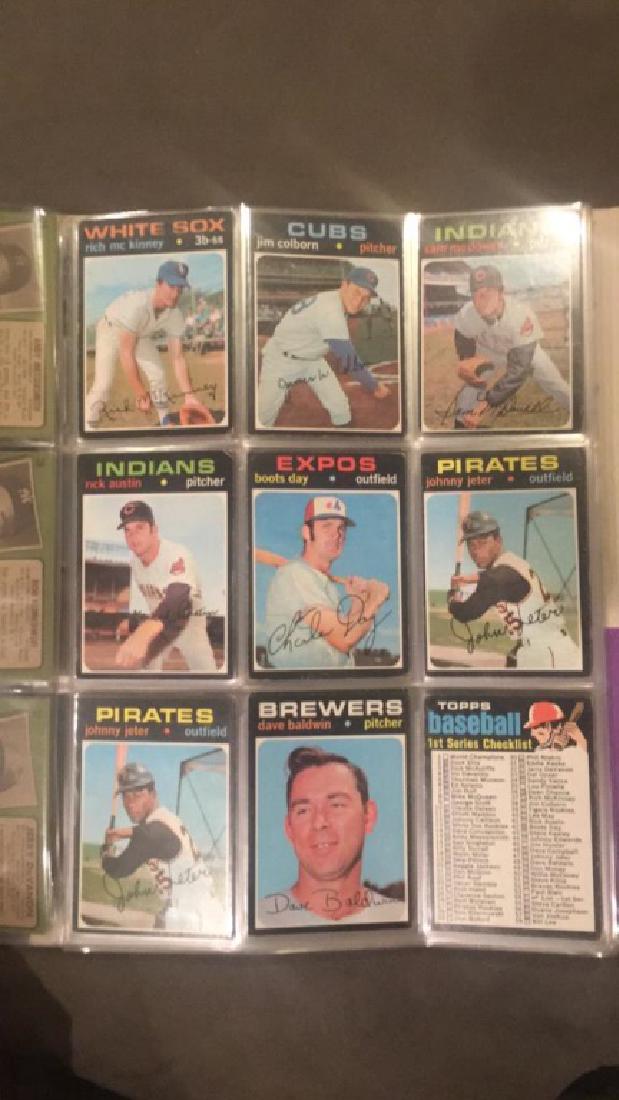 1971 tops vintage baseball nine card lot Johnny: Jeter asked to Dave Baldwin boots day Rick Austin Colborne