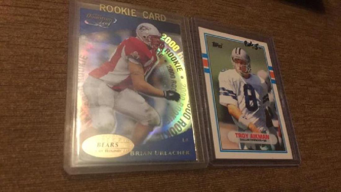 Brian Urlacher 2000 Limited Rookie and Troy: Aikman Topps traded RC