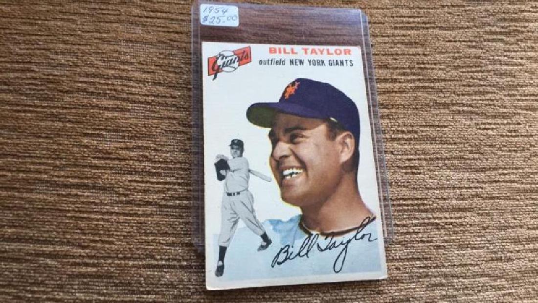 Bill Taylor 1954 Topps nice shape no creases (1 of 3)