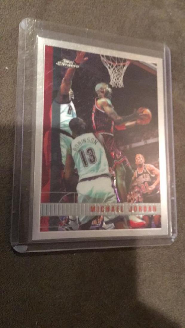 Michael Jordan 1997-98 topps chrome number 123 (1 of 2)