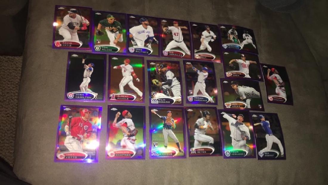 19 2012 Topps chrome purple refractors lots of (1 of 5)
