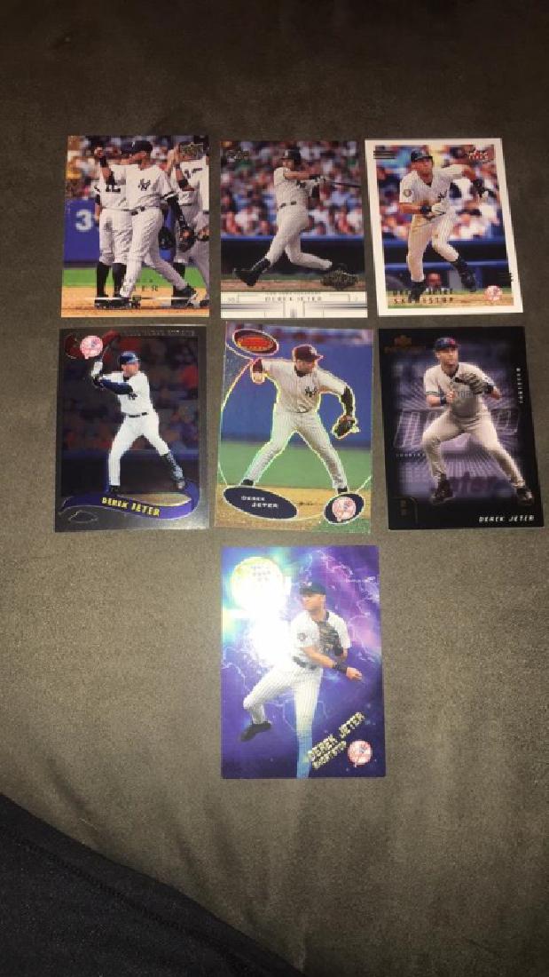 Derek Jeter seven card lot 2002 tops or world (1 of 4)