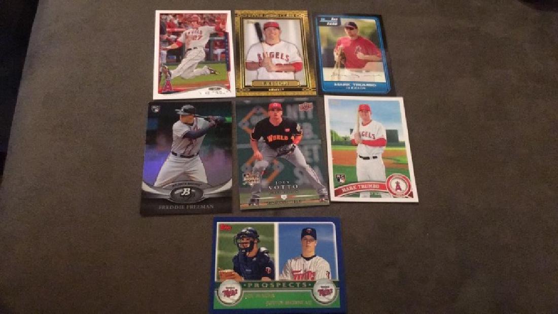 Mike Trout two cards Mark Trumbo to rookie cards (1 of 4)