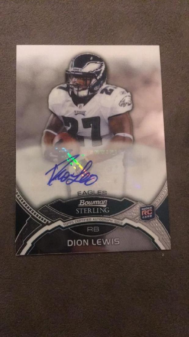Dion Lewis 2011 bowman Sterling rookie autograph (1 of 2)