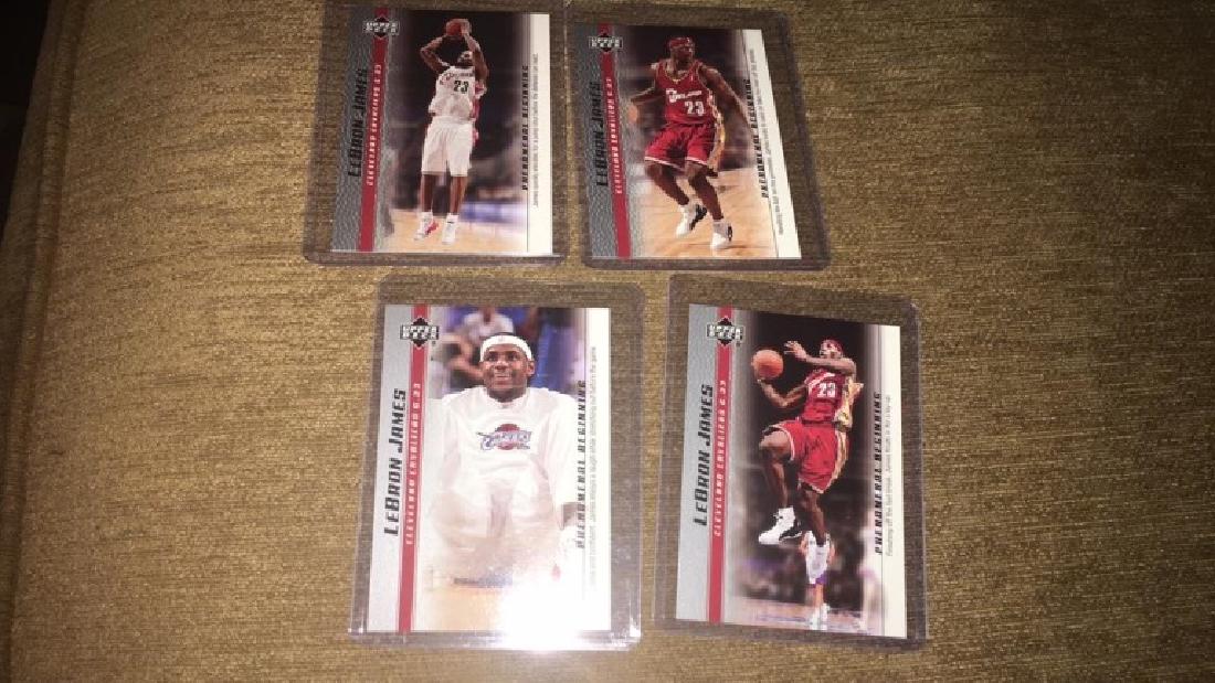 LeBron James phenomenal beginning 4 Card RC lot (1 of 2)