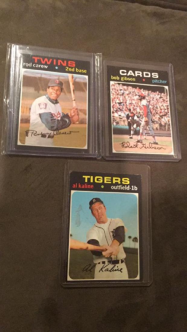 1971 topps Rod Carew Bob Gibson Al Kaline (1 of 5)
