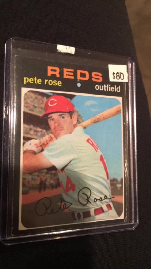 Pete Rose 1971 Topps vintage baseball card (1 of 2)