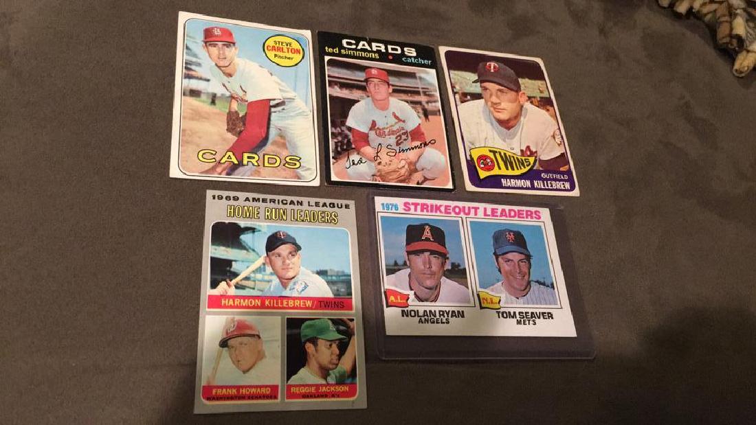 Five vintage baseball cards 1969 topps Steve (1 of 5)