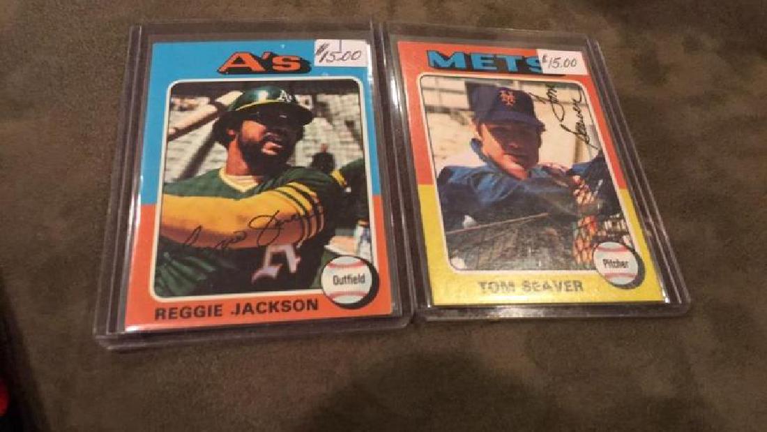 1975 topps Reggie Jackson and Tom Seaver lot nice (1 of 4)
