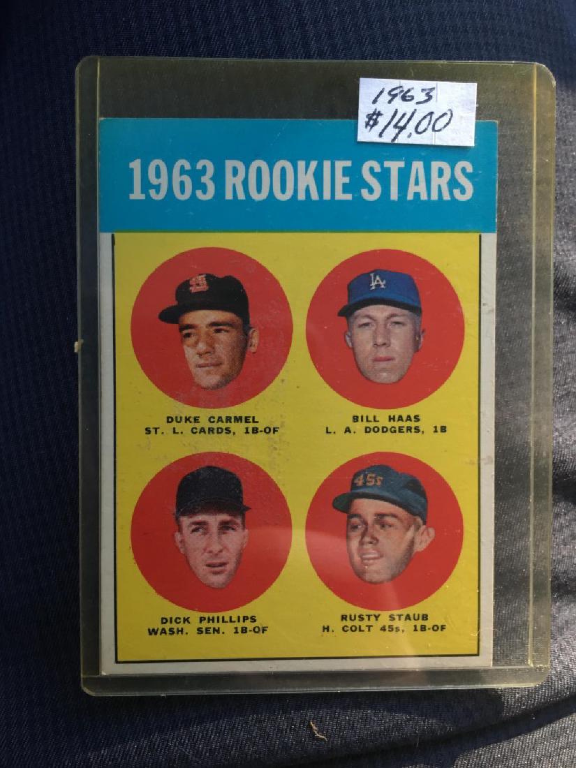 1963 ROOKIE STARS (RUSTY STAUB) 1963 TOPPS #544 -# (1 of 2)