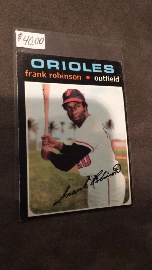 Frank Robinson 1971 tops vintage baseball card: Frank Robinson 1971 tops vintage baseball card