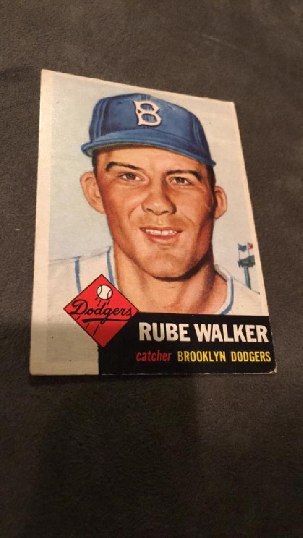 Rube Walker 1953 Topps: Rube Walker 1953 Topps