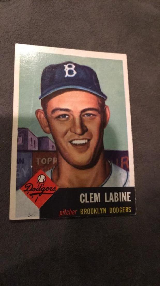 Clem labine 1953 Topps Card (1 of 2)