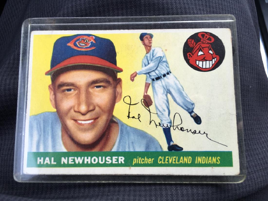 1955 Topps #24 Hal Newhouser Cleveland Indians (1 of 2)