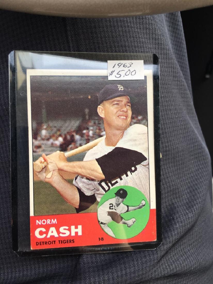 1963 Topps Set Break #445 Norm Cash: 1963 Topps Set Break #445 Norm Cash