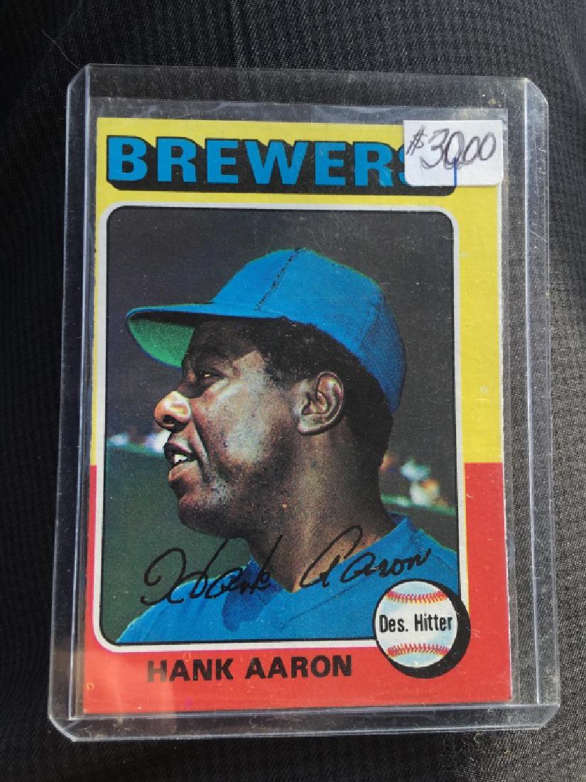 Hank Aaron 1975 Topps (1 of 2)