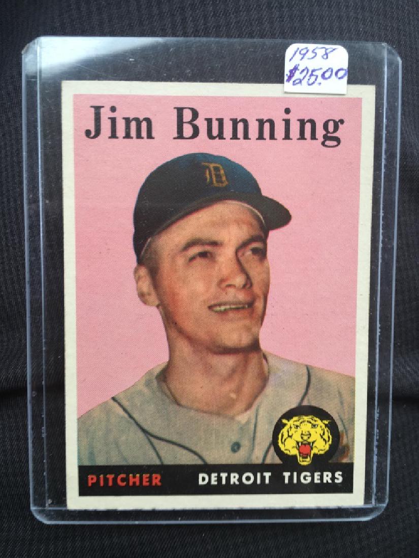 1958 TOPPS BASEBALL JIM BUNNING #115 (1 of 2)