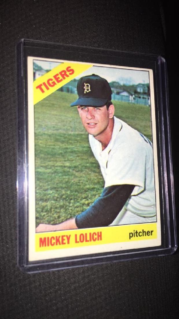 Mickey Lolich Detroit Tigers 1966 Topps Card #455 (1 of 3)