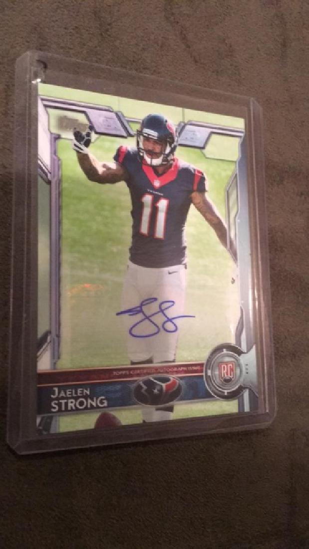 Jalen Strong 2015 topps autograph rookie (1 of 1)