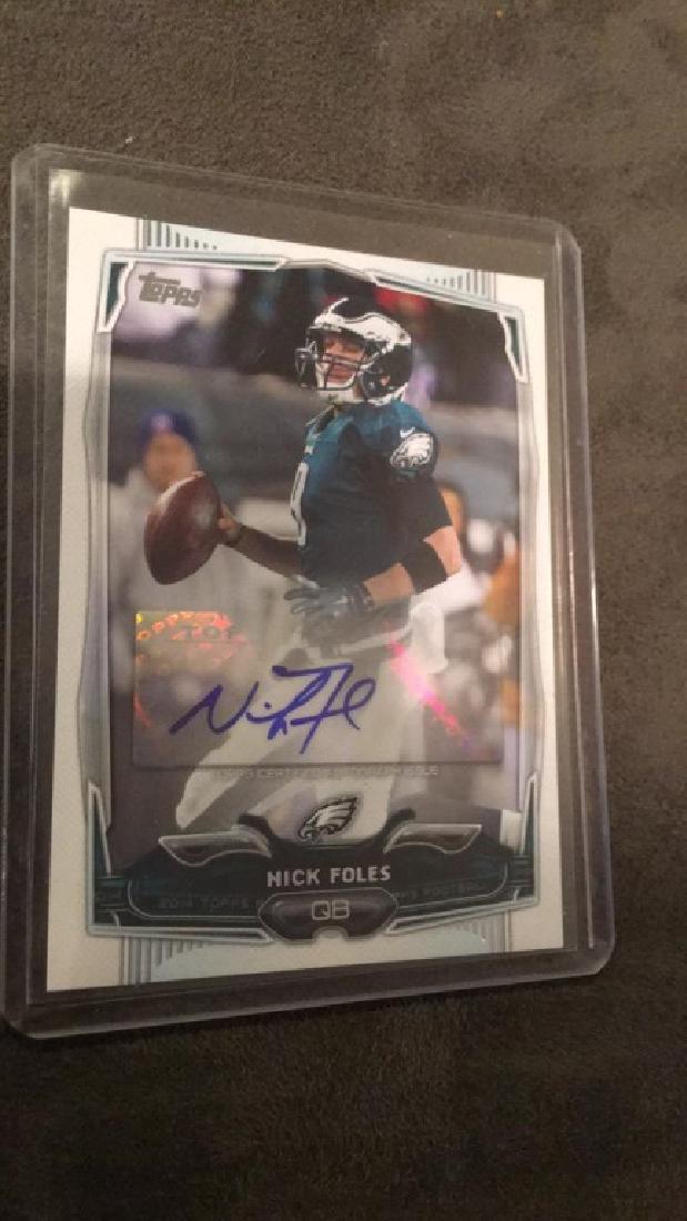 Nick foles 2014 topps autograph (1 of 2)