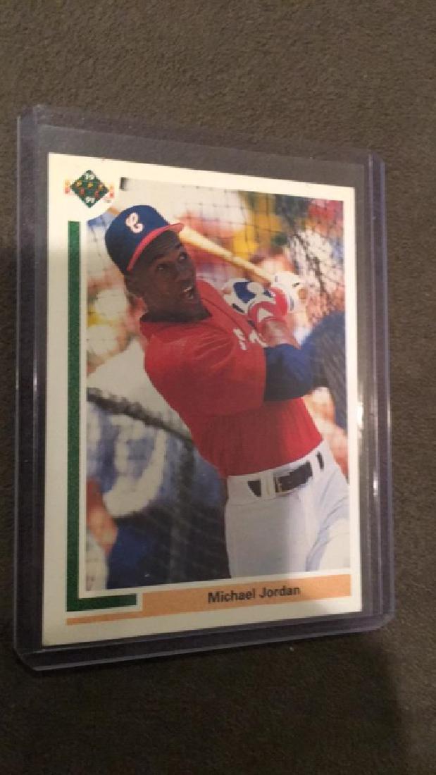 Michael Jordan 1991 upper deck SP1 baseball card (1 of 2)