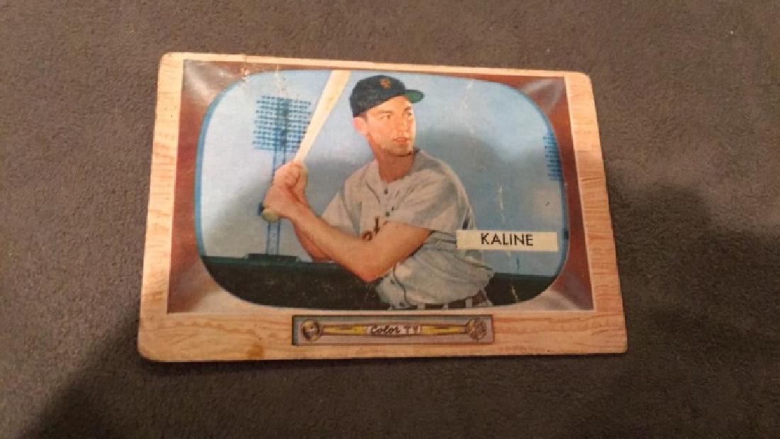 Al Kaline 1955 Bowman vintage baseball card (1 of 2)